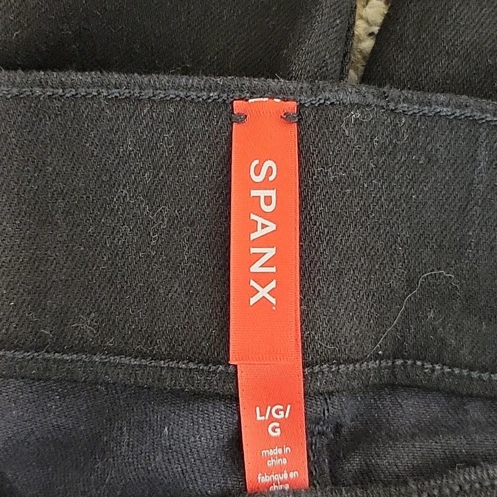 SPANX Women's Black Skinny Jeans Sz Large New Business Casual Stretch - Picture 6 of 7